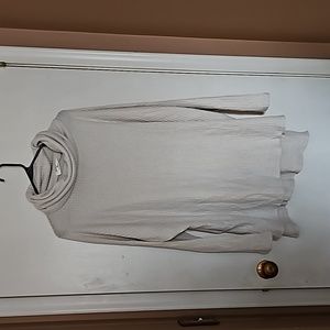 Cream cowlneck long sweater